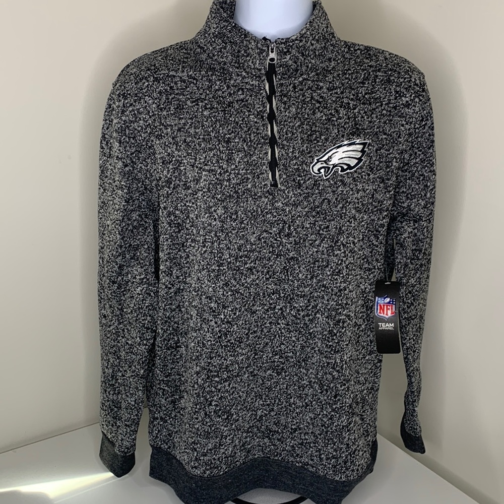 Philadelphia Eagles fortune grey quarter zip pullover